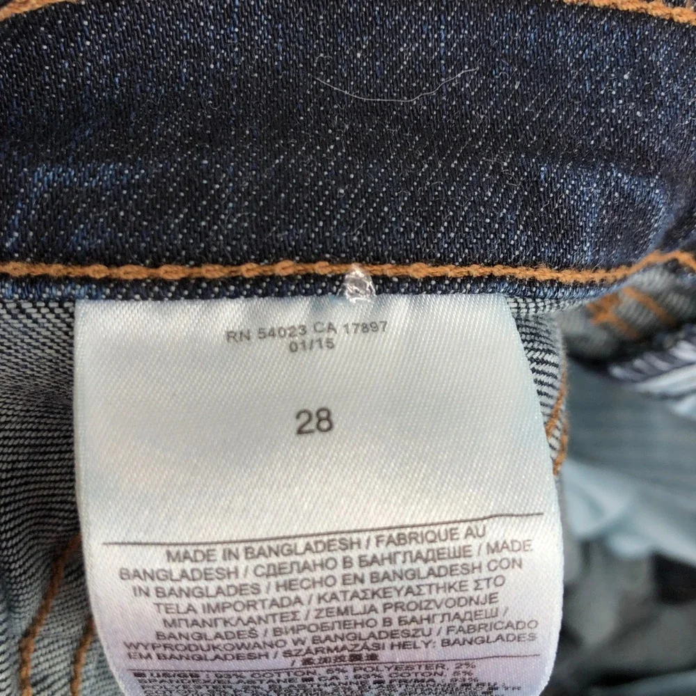 Banana Republic Womens Skinny Jeans Size 28‎ Dark Wash Premium Denim